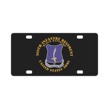 Load image into Gallery viewer, Army - 369th Infantry Regiment - DUI - First Draw - Black Rattlers Classic License Plate
