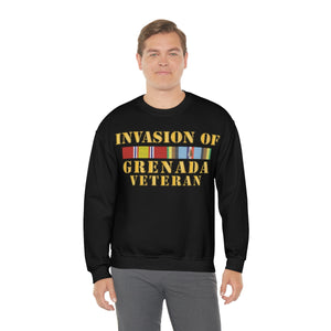 Unisex Heavy Blend Crewneck Sweatshirt - Army - Grenada Invasion Veteran w EXP SVC