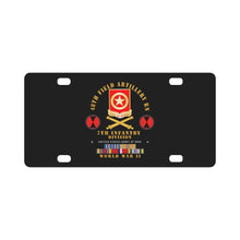 Load image into Gallery viewer, Army - 48th Field Artillery Bn- 7th Inf Div - WWII w ARR EXP PAC PHIL SVC Classic License Plate
