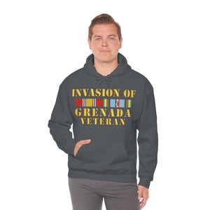 Unisex Heavy Blend™ Hooded Sweatshirt - Army - Grenada Invasion Veteran w EXP SVC