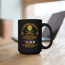 Load image into Gallery viewer, Black Mug 15oz - Army - 3rd Sqdn 12 Cav - 3rd AD - Budingen Germany Cold War
