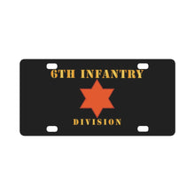 Load image into Gallery viewer, Army - 6th Infantry Division Classic License Plate
