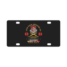 Load image into Gallery viewer, Army - 49th Field Artillery Bn - 7th Inf Div - WWII w ARR EXP PAC PHIL SVC Classic License Plate
