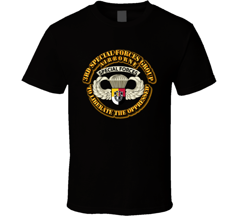 SOF - 3rd SFG - Airborne Badge T Shirt