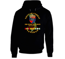 Load image into Gallery viewer, Army - Vietnam Combat Vet - 3rd Radio Research Unit (rru)  W Vn Svc Hoodie
