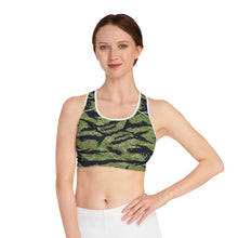 Load image into Gallery viewer, Sports Bra (AOP) - Jungle Tiger Stripe
