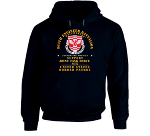 Army - 864th Eng Bn -  Jtf6 Supporting America Hoodie