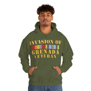 Unisex Heavy Blend™ Hooded Sweatshirt - Army - Grenada Invasion Veteran w EXP SVC