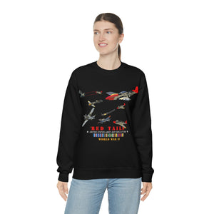 Unisex Heavy Blend Crewneck Sweatshirt - Army - AAC - 332nd Fighter Group - Red Tails - At War