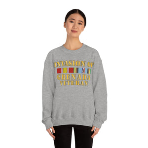 Unisex Heavy Blend Crewneck Sweatshirt - Army - Grenada Invasion Veteran w EXP SVC