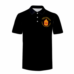 Custom Shirts All Over Print POLO Neck Shirts - USMC - First Sergeant - Combat Veteran X 300