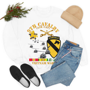 Unisex Heavy Blend Crewneck Sweatshirt - Army - 9th Cavalry (Air Cav) - 1st Cav Division w SVC