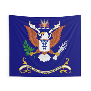 Indoor Wall Tapestries - 503rd Parachute Infantry Regiment - THE ROCK - Regimental Colors Tapestry