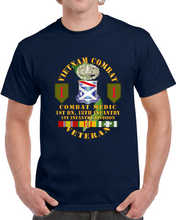 Load image into Gallery viewer, Army - Vietnam Combat Infantry Veteran W Combat Medic - 1st Bn 18th Inf 1st Inf Div Ssi T Shirt
