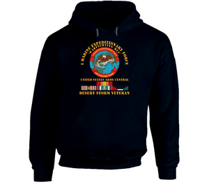 Army - I Marine Expeditionary Force - Us Army Central - Desert Storm Veteran Hoodie