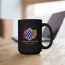 Load image into Gallery viewer, Black Mug 15oz - Army - 1st BDE Combat Tm - Devils Brigade - 1st Infantry Div
