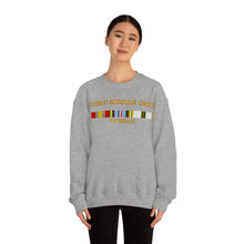 Load image into Gallery viewer, Unisex Heavy Blend Crewneck Sweatshirt - Navy - Cuban Missile Crisis w AFEM COLD SVC
