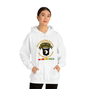 Unisex Heavy Blend Hooded Sweatshirt - Army - 58th Infantry Platoon - Scout Dog - w VN SVC