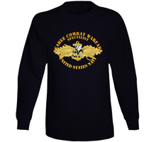 Load image into Gallery viewer, Navy - Seabee Combat Warfare Spec Badge - Of W Color Bee W Txt T Shirt, Premium, Hoodie and Long Sleeve

