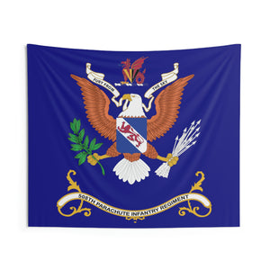 Indoor Wall Tapestries - 508th Parachute Infantry Regiment - FURY FROM The SKY - Regimental Colors Tapestry