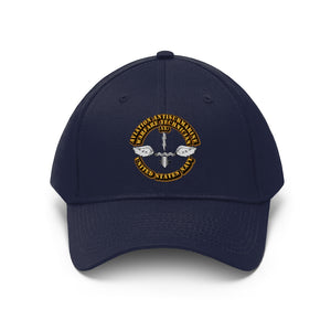 Unisex Twill Hat - Navy - Rate - Aviation Antisubmarine Warfare Technician - Direct to Garment (DTG) - Printed