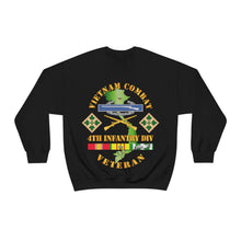 Load image into Gallery viewer, Unisex Heavy Blend Crewneck Sweatshirt - Vietnam Combat Infantry Veteran w 4th Inf Div SSI V1
