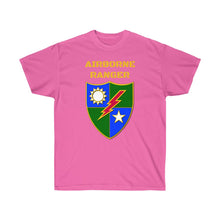 Load image into Gallery viewer, Unisex Ultra Cotton Tee - Airborne Ranger with Crest - Airborne Infantry - Mass Tactical Airborne Operation with Ranger Infantry Branch
