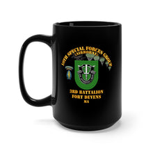 Load image into Gallery viewer, Black Mug 15oz - SOF - 3rd Bn 10th SFG - Ft Devens MA
