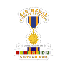 Load image into Gallery viewer, Kiss-Cut Stickers - Army - Air Medal - Combat Assaults w VN SVC w Air Medal Ribbon
