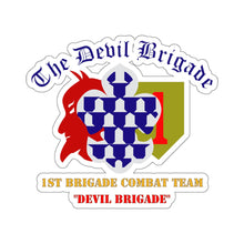 Load image into Gallery viewer, Kiss-Cut Stickers - Army - 1st BDE Combat Tm - Devils Brigade - 1st Infantry Div
