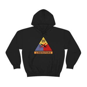 Unisex Heavy Blend™ Hooded Sweatshirt - Army - 20th Armored Division - Liberators wo Txt