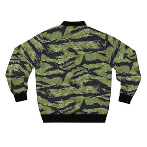 Men's AOP Bomber Jacket - Vietnam Military Tiger Stripe Jungle Camouflage