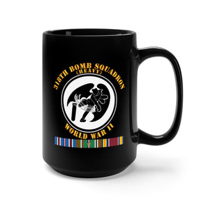 Black Mug 15oz - AAC - 318th Bomb Squadron - WWII w EUR SVC