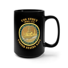 Load image into Gallery viewer, Black Mug 15oz - Navy - USS Stout (DDG-55) X 300
