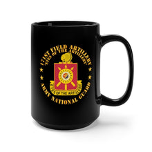 Load image into Gallery viewer, Black Mug 15oz - Army - 171st Field Artillery - Eyes of the Artillery - ARNG - DUI  w FA Sep  X 300
