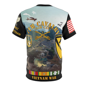 All Over Printing - Army - 7th Cavalry Regiment, 1st Cavalry Division - LZ Air Assault - Vietnam Veteran