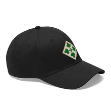 Load image into Gallery viewer, Twill Hat - Army - 4th Infantry Division without Text - Embroidery
