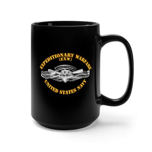 Black Mug 15oz - Expeditionary Warfare - EXW