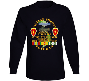 Army - Vietnam Combat Vet W 1st Bn 5th Inf - 25th Inf Div - Operation Attleboro W Vn Svc Long Sleeve