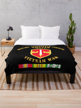 Load image into Gallery viewer, Army - Military Assistance Cmd Vietnam - MACV - Vietnam War w SVC Throw Blanket
