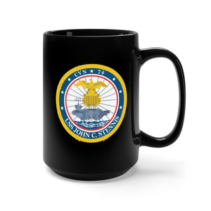 Black Mug 15oz - Navy - USS John C. Stennis (CVN-74) wo Txt X 300