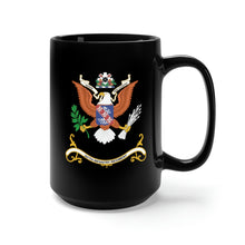 Load image into Gallery viewer, Black Mug 15oz - Army - Regimental Colors - 327th Infantry Regiment - HONOR AND COUNTRY X 300
