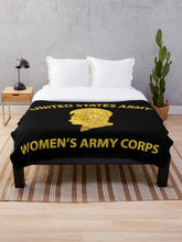 Load image into Gallery viewer, Army - US Army WAC - Gold Throw Blanket
