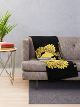 Load image into Gallery viewer, Army - Emblem - Warrant Officer 5 - CW5 w Eagle - Retired Throw Blanket
