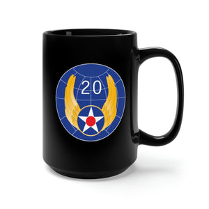 Black Mug 15oz - SSI - AAC - 20th Air Force wo Txt X 300