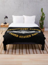 Load image into Gallery viewer, Navy - Expeditionary Warfare - EXW Throw Blanket
