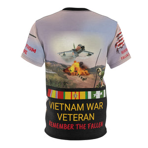 All Over Printing - Death from Above - Vietnam Veteran with Vietnam Service Ribbons - Remember the Fallen