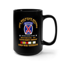 Load image into Gallery viewer, Black Mug 15oz - Army - 10th Mountain Division - SSI
