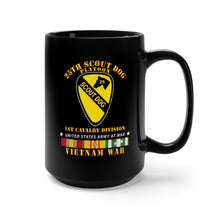 Load image into Gallery viewer, Black Mug 15oz - Army - 25th Scout Dog Platoon 1st Cav - VN SVC
