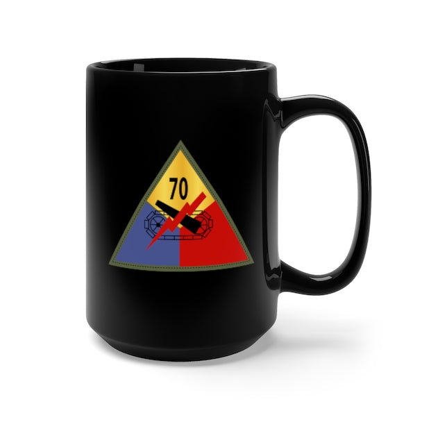 Black Mug 15oz - Army - 70th Tank Battalion SSI